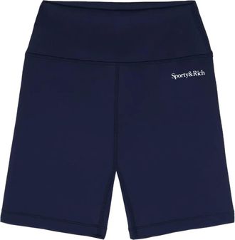 Sporty & Rich Shorts a vita alta - Blu