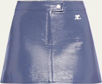 Courr&egrave;ges Vinyle Reedition Mini Skirt