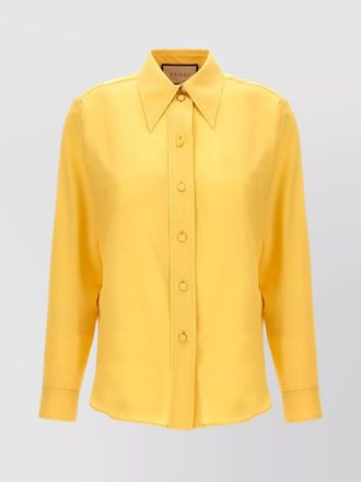 Gucci silk long-sleeve shirt
