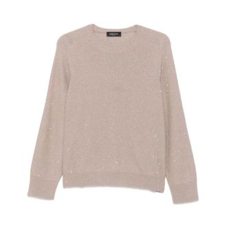 Fabiana Filippi Jumpers - female - Fabiana Filippi - Round-neck Knitwear - Beige - XS - Knitwear