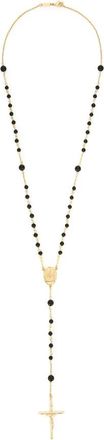 Dolce & Gabbana Messing Rozenkrans met Natuurstenen - Dames - Kettingen - Geel - ONE Size - Accessoires