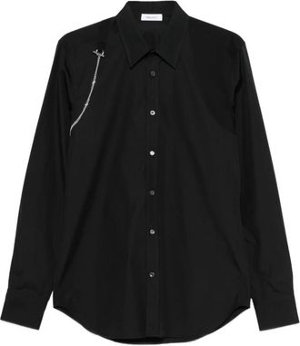 Alexander McQueen Harness Shirt - Heren - Casual Overhemden - Zwart - XL - Katoen - Overhemden