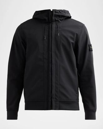 Stone Island Men & apos;s Stretch Full-Zip Hoodie