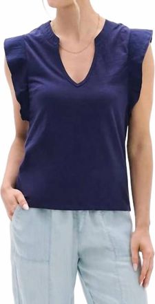 Hatley Mixed Media Tank Top In Patriot Blue