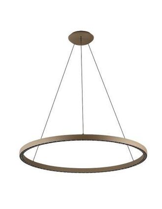 Mantra Mantra L&aacute;mpara De Techo Led Colgante Riumar Redondo 60+20w 3000k 92,8cm &Oslash; Blanco/negro/arena