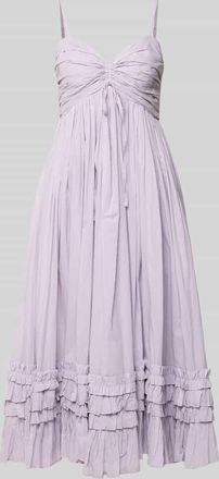 Lace & Beads Cocktailkleid mit Spaghettitr&auml;gern in Flieder, Gr&ouml;&szlig;e XXS