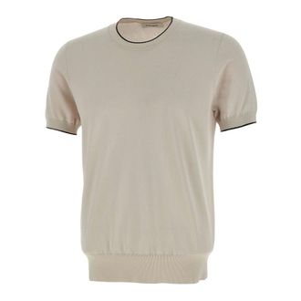 KANGRA Round-neck Knitwear, male, Beige, Size: 2XL Round-neck Knitwear
