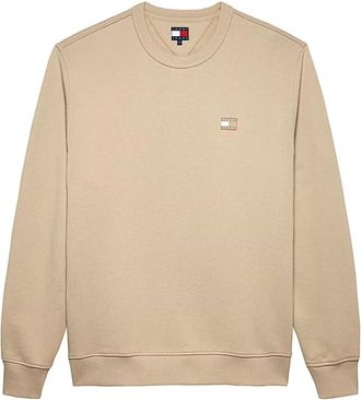 Tommy Jeans Felpa Sweatshirt - Heren - Sweatshirts - Beige - XL - Hoodies & sweatvesten