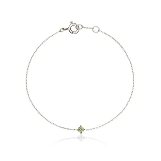 Lily & Roo Silver Small Birthstone Pendant Bracelet