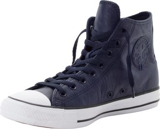 Converse Sneaker CONVERSE CHUCK TAYLOR ALL STAR LEATHER, Herren, Gr. 42,5, blau (obsidian, obsidian, slacker blau), Leder, Schuhe Sneaker