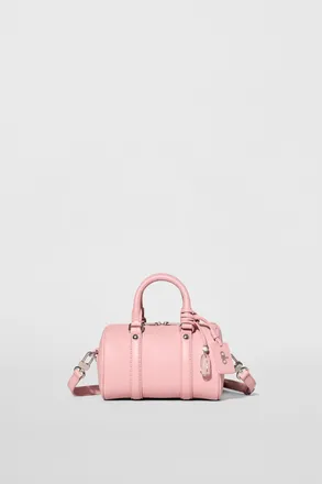 Alo Mini Voyage Bag in Vintage Pink Leather