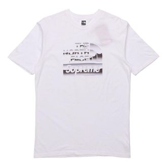 SUPREME SS18 The North Face Metallic Logo White Tee SUP-SS18-675