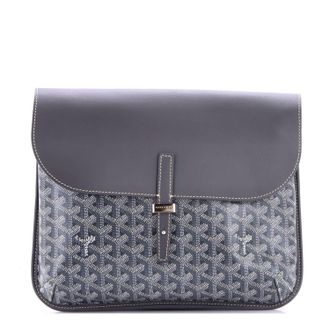 Goyard Coursier Messenger Bag Coated Canvas and Leather
