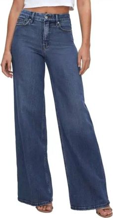Good American Good Skate High Waist Wide Leg Jeans In Blue 383