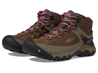 Keen Targhee III Mid Waterproof Womens Shoes Weiss/Boysenberry : 10 B - Medium, Textile/Leather