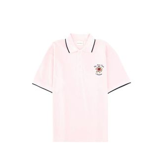 Dr&ocirc;le de Monsieur Floral-embroidered Polo Shirt