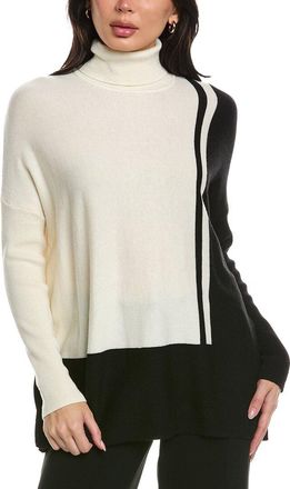 Reiss Celia Color Block Roll Neck Wool-Blend Sweater