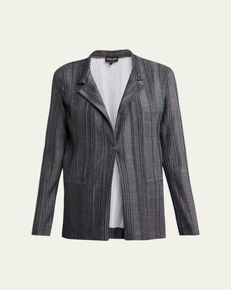 Giorgio Armani Plisse Jersey Jacket
