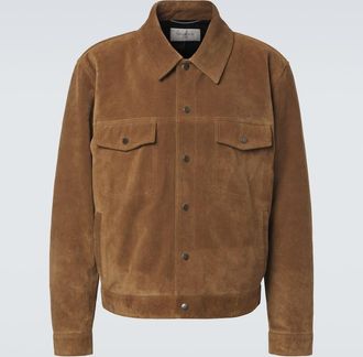 Saint Laurent Giacca blouson in suede