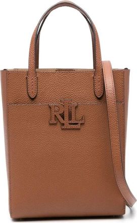 Ralph Lauren Camryn Small Shopper Tote - Dames - Shoppers - Bruin - ONE Size - Leer - Tassen
