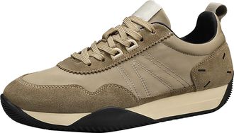 Generic Trainers Mens Flat Lightweight Mesh Breathable Casual Sports Shoes, Solid Color Modern Walking Trainers for Jogging, Outdoor Leisure Comfortable Footw