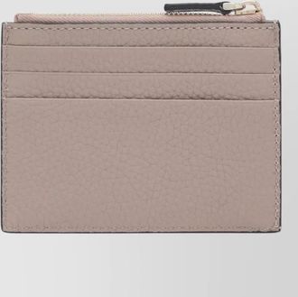 Valentino Garavani leather zip card holder