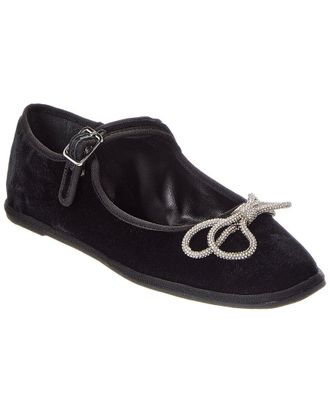 Schutz Clarissa Lace Velvet Ballet Flat