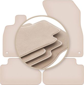 OEM Alfombrillas Beige Premium Para Audi Q5 Fyt Sportback H&iacute;brido Enchufable 2021-2022