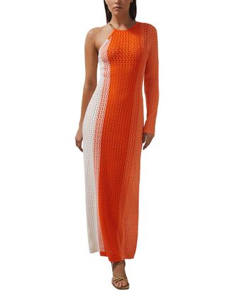 Reiss Rena One Sleeve Knitted Dress