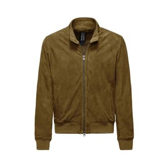 Bomboogie Heren, Jassen, Groen, Maat: S Leer