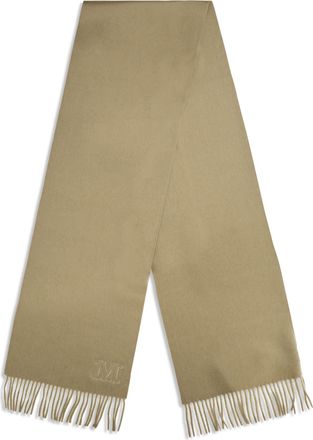 Max Mara Womens Dalia Cashmere Scarf Khaki Chiaro Kashmir-Capra Hircus Kashmir/capra Scarfs