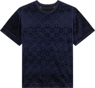 Givenchy embossed-logo T-shirt - men - Cotton - S - Blue