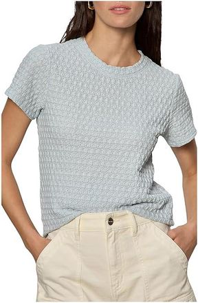 Sanctuary Pucker Up Perfect T-Shirts Womens Clothing Blue Aura : SM (US 4-6), Cotton/Nylon/Spandex