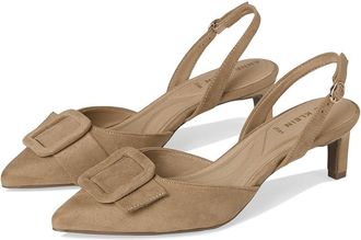 Anne Klein Iva High Womens Heels Sand : 9.5 M, Leather/Rubber