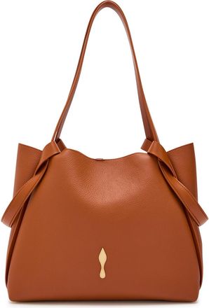 Christian Louboutin Bettina Small Grained Leather Tote - Orange - One Size