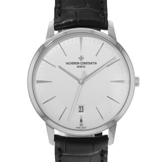Vacheron Constantin Pre-owned Vacheron Constantin Patrimony Silver Dial Mens Watch 85180/000G-9230