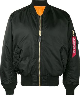 Alpha Industries Zwarte Stijlvolle Jassen - Heren - Bomber jackets - Zwart - M - Jassen