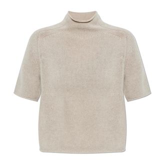 Lisa Yang Cashmere Knitwear, female, Beige, Size: M Top Sand