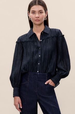Rebecca Taylor Olivia Blouse in Graphite at Nordstrom, Size X-Small