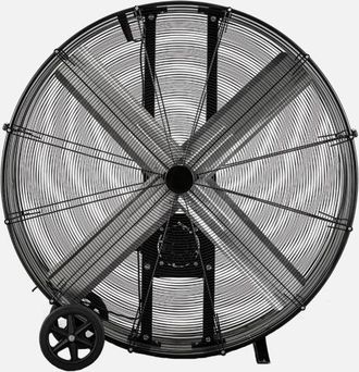 Fabrilamp Ventilador Industrial Maximum 800w Negro 127d 2 Velocidades C/ruedas 129,5x127x46cm