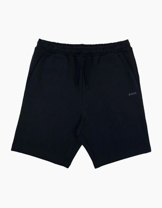 HUGO BOSS Mens Hugo Boss Headlo Cotton Branded Shorts Navy 402 - Black - Size: 37/36/32
