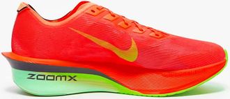 Nike Womens Zoomx Vaporfly 4 Shoe In Bright Crimson/lime Blast/mint
