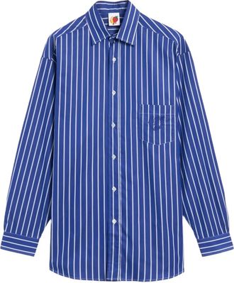 Sky High Farm Camicia a righe con applicazione - Blu