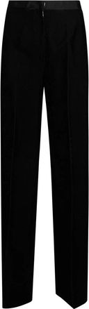 Forte_Forte Broeken, Dames, Zwart, XS, Pantalone Fluid Ribbed Velvet High Waist