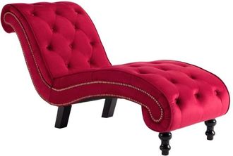 vidaXL Div&aacute;n De Terciopelo Rojo Vidaxl