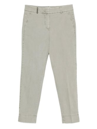 PESERICO pocket-cuffed trousers - Grey