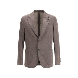 Lardini Fleece Wool Mens Blazer