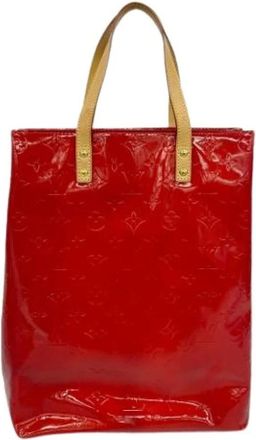 Louis Vuitton Pre-owned Tote Bags, female, Red, Size: ONE SIZE Pre-owned Reed MM Tote Bag