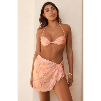 Dippin' Daisy's Swimwear Nomad Sarong in Coral Garden at Nordstrom