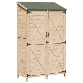 vidaXL Cobertizo De Jard&iacute;n Natural 106 X 56 X 176,5 Cm Vidaxl